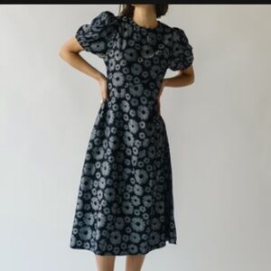 Piper and Scoot The Cressida Sunflower Woven Midi Dress